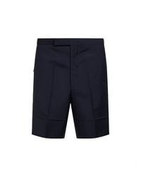 Prada - Wool And Mohair Tailored Bermuda Shorts Virgin - Lyst