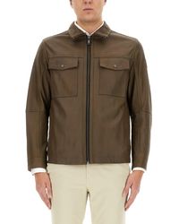 BOSS - Jacket With Collar - Lyst