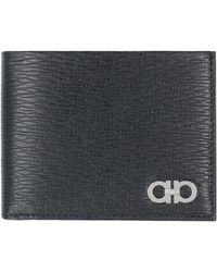 Ferragamo - Gancini Leather Flap-over Wallet - Lyst