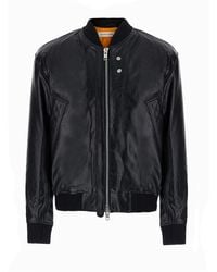 sunflower - Leather Bomber Jacket Cow Coat - Lyst