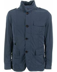 Moorer - Spring Jacket With Pockets And Buttons - Lyst