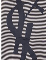 Saint Laurent - Cassandre Striped Stole Silk Scarf - Lyst