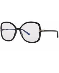 Tom Ford - Eyeglasses Butterfly Full Rim, Frame And Clear Demo Lenses Lens Ft5845-B074 - Lyst