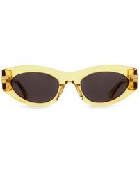 Bottega Veneta - Bv1189s Yellow Sunglasses - Lyst