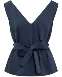 P.A.R.O.S.H. - Blouse With Bow - Lyst