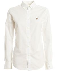 Ralph Lauren - Pony Embroidered Buttoned Shirt - Lyst