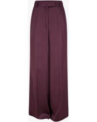 Dries Van Noten - Pantalon En Satin Viscose Trousers - Lyst