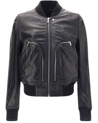 Rick Owens - Bauhaus Flight Leather Jacket - Lyst