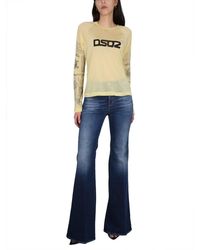 DSquared² - Logo Print T-Shirt Viscose Rayon T-Shirts - Lyst