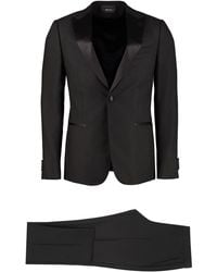 Z Zegna Wool Two-pieces Suit - Black
