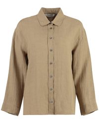 Max Mara - Max Mara Canard Linen Shirt - Lyst
