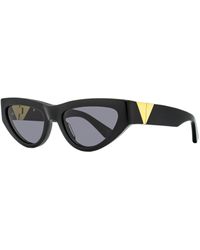 Bottega Veneta - Cat Eye Sunglasses Bv1176S 001- 55Mm Plastic (Acetate) - Lyst