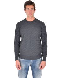 Low Brand - Sweater With Jacquard Pattern Wool - Lyst