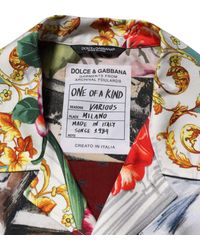 Dolce & Gabbana - Shell Print Hawaii Casual Shirt Silk - Lyst