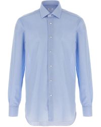 Barba Napoli - Honeycomb Cotton Shirt - Lyst