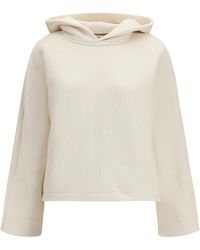 Max Mara Pure - Hooded Sweatshirt Cotton; Polyester Sweatshirts - Lyst