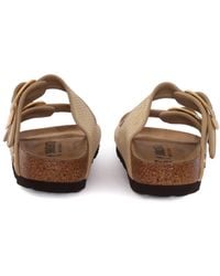 Birkenstock - Arizona Big Buckle Natural, Raffia Fibre Tessili Sandal - Lyst