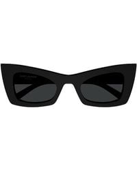 Saint Laurent - Rectangular Frame Sunglasses - Lyst