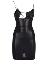 Nensi Dojaka - Jersey Glossy Asymmetric Bra Dress - Lyst