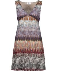 M Missoni - Abstract Motif Knitted Dress - Lyst