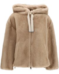 Herno - Hooded Jacket Eco-Fur - Lyst