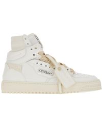 Off-White c/o Virgil Abloh - Leather And Fabric 3.0 Off Court Sneakers - Lyst