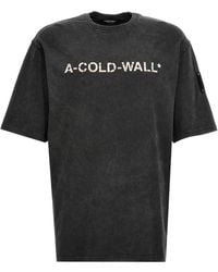 A_COLD_WALL* - 'Onyx Overdye Logo' T-Shirt - Lyst