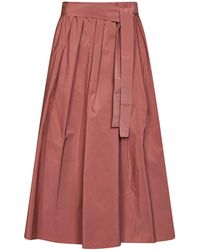 Weekend by Maxmara - Midi Skirt Wkdalpaca Taffeta Polyester - Lyst