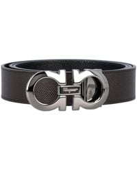 Ferragamo - Reversible And Adjustable Gancini Belt - Lyst