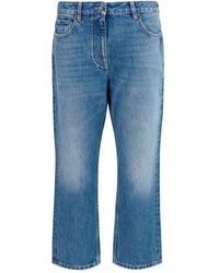 Valentino Garavani - Blue Cotton Straight - Lyst