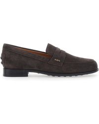 Tod's - Loafers Suede Sheep Leather - Lyst
