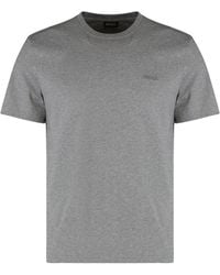 ZEGNA - Round Neck Cotton T-Shirt T-Shirts - Lyst