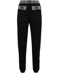 Elisabetta Franchi - Black Knitted Trousers - Lyst