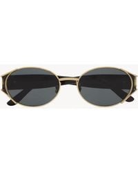 Saint Laurent - Saint Laurent Eyewear Slm919 Metal Oval Sunglasses - Lyst