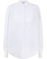 LES FILLES D'EVA - Long-Sleeve Blouse Optical Cotton Shirt - Lyst