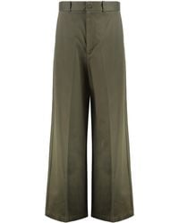 Nili Lotan - Virgin Wool Wide-Leg Trousers Wool; Lining: Viscose - Lyst