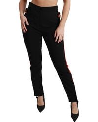 Dolce & Gabbana - Fox Embellished Trousers - Lyst