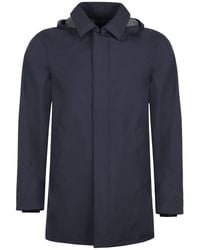 Herno - Hooded Techno Fabric Raincoat - Lyst