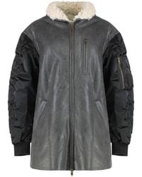Isabel Marant - Oversized Jacket With Contrast Collar Polyester - Lyst