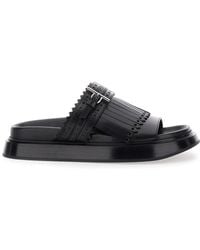 McQueen - Leather Sandals - Lyst