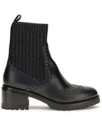 Santoni - Ferret Leather Boots - Lyst