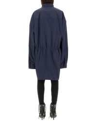 Balenciaga - Mini Shirt-Style Dress Cotton - Lyst