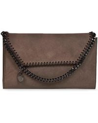 Stella McCartney - Dark Taupe Falabella Wallet Crossbody Bag - Lyst