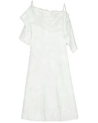 MM6 by Maison Margiela - Folded Jacquard Slip Dress Rtw - Lyst