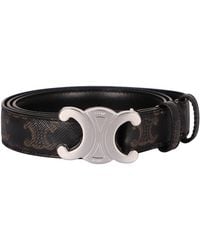 Celine - Triomphe Fabric Belt Polyurethane - Lyst