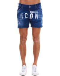 dsquared jean shorts