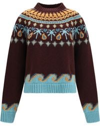 Alanui - Sweet Winter Wool Sweater Vermouth/Multi - Lyst