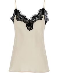Gold Hawk - Coco Pearl Camie Top With Lace Trim - Lyst
