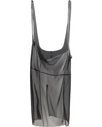 Prada - Cigaline Midi Skirt With Suspender Straps Polyester - Lyst