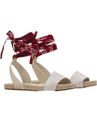 Lanvin - Domra Suede Espadrille Sandals - Lyst